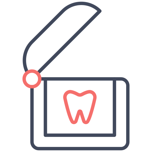 Зубная нить Generic color outline иконка