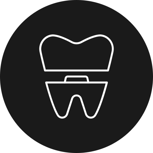 corona dental Generic black fill icono