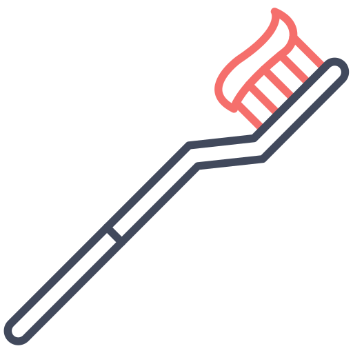 czyszczenie zębów Generic color outline ikona