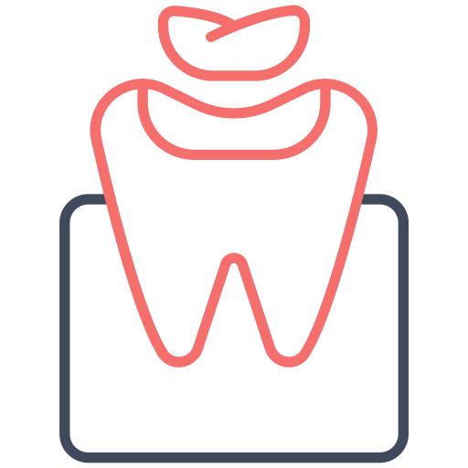 歯の詰め物 Generic color outline icon