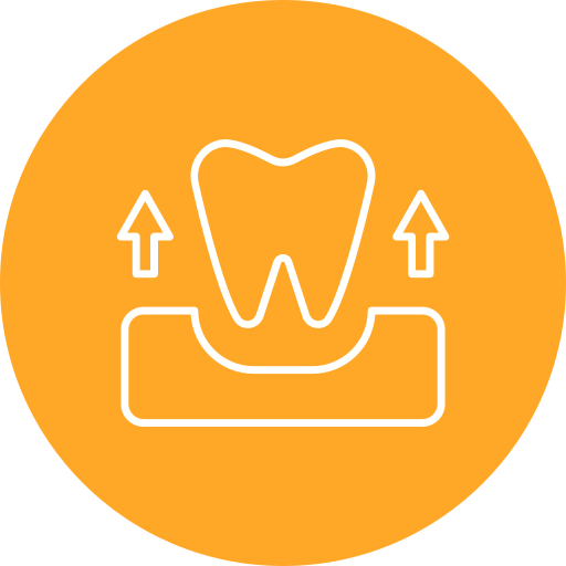 Tooth extraction Generic color fill icon