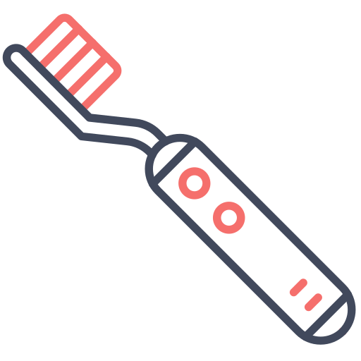 Электрическая зубная щетка Generic color outline иконка