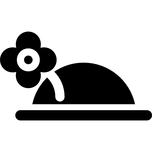 sombrero de payaso con flor  icono