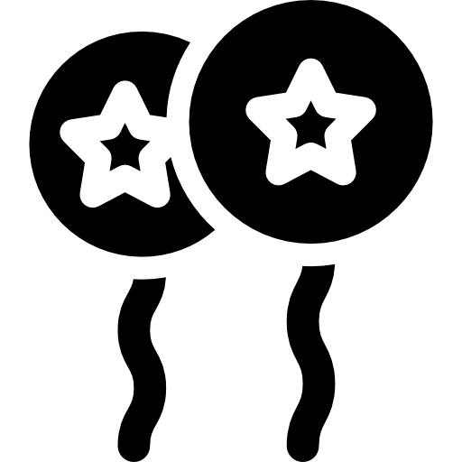 globos con estrella  icono