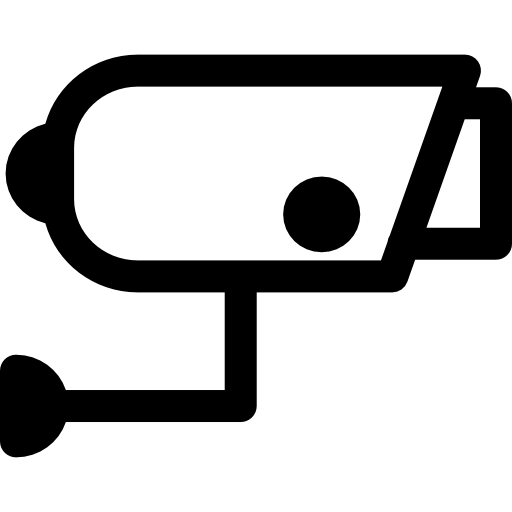 cámara de seguridad Basic Straight Lineal icono