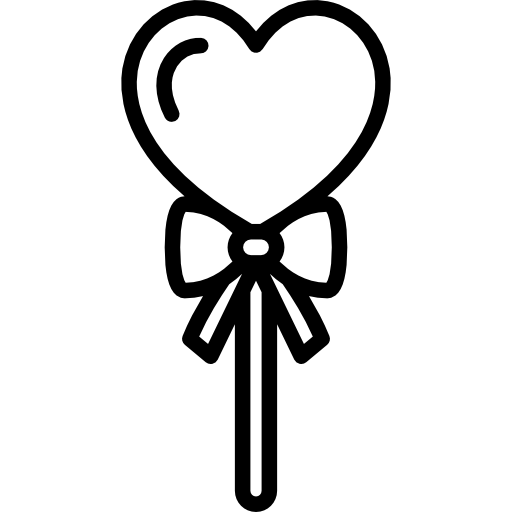 Леденец в форме сердца  иконка