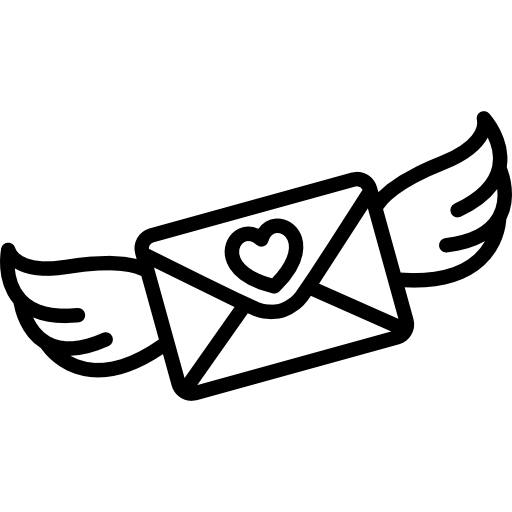 skrzydlaty list miłosny  ikona