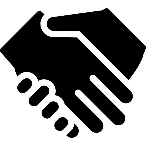 Shake Hands Basic Straight Filled icon