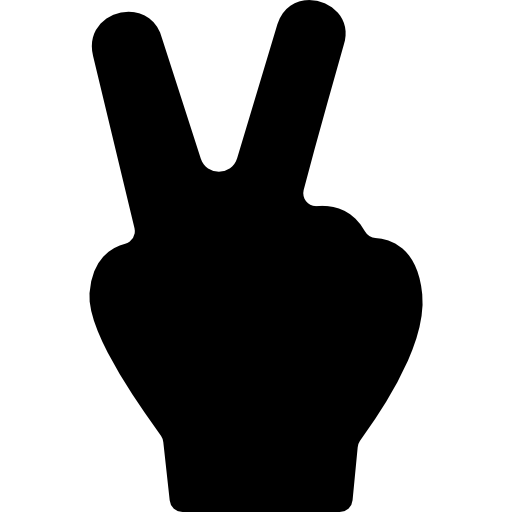 signe de paix Basic Straight Filled Icône