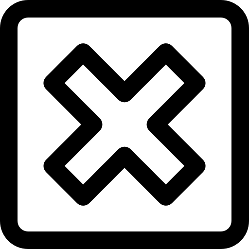 キャンセルボタン Curved Lineal icon
