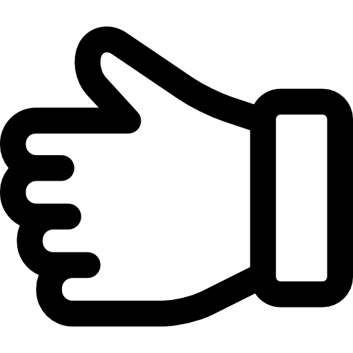 Thumb Up Curved Lineal icon
