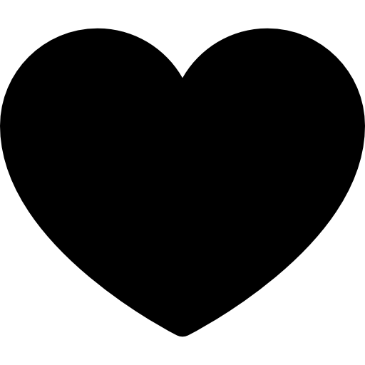 Heart Curved Fill icon