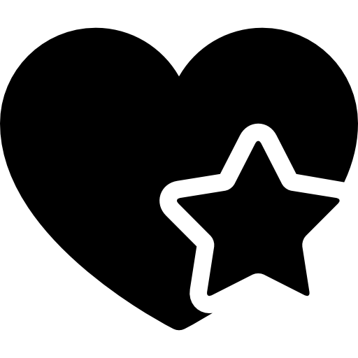 Favorite Heart Curved Fill icon