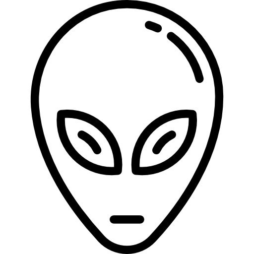 cabeza alienígena Special Lineal icono
