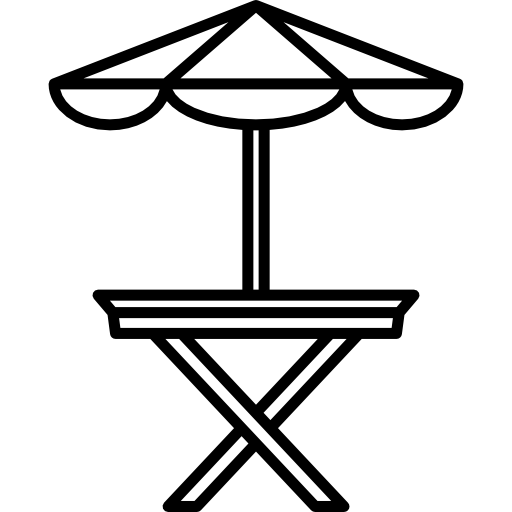 tavolo da esterno  icona
