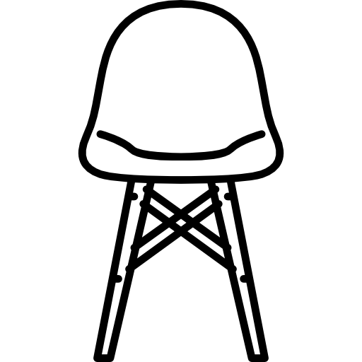 silla de diseño  icono