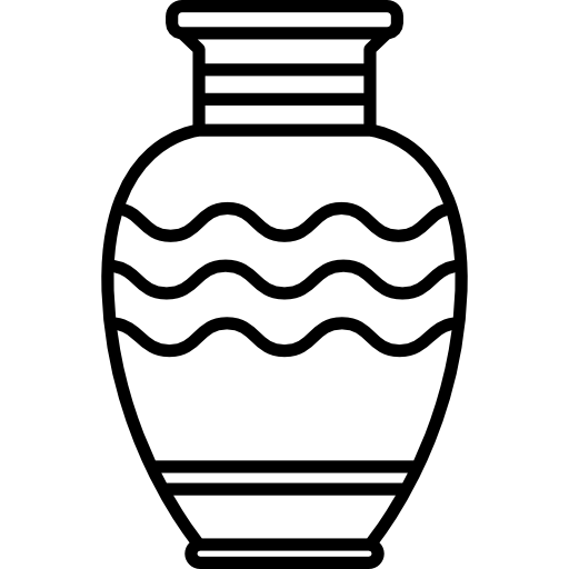 jarrón de ceramica  icono