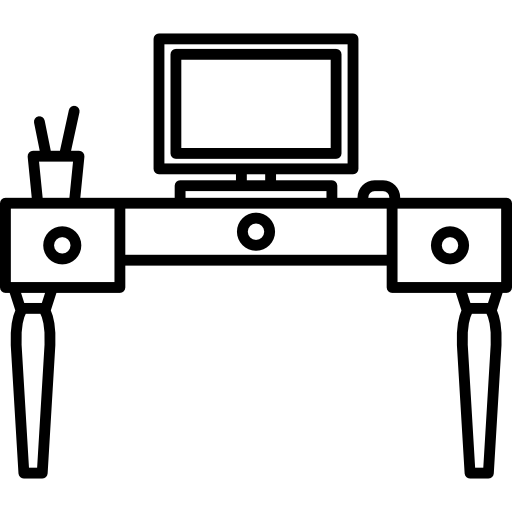 biurko komputerowe  ikona