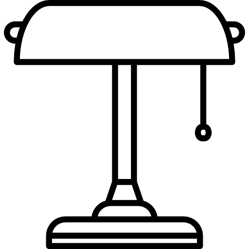 banker schreibtischlampe  icon