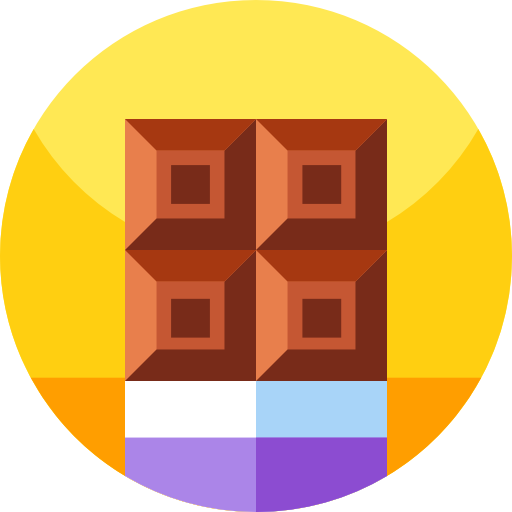 tabliczka czekolady Detailed Flat Circular Flat ikona