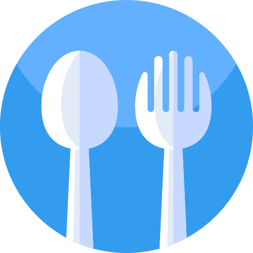 Cutlery Geometric Flat Circular Flat icon