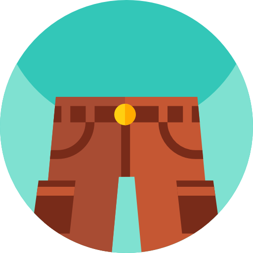 Pants Geometric Flat Circular Flat icon