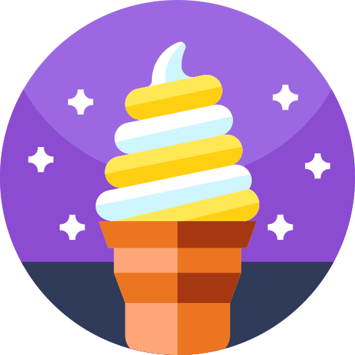Ice cream Detailed Flat Circular Flat icon