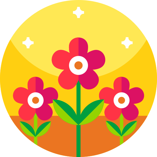 fiori Detailed Flat Circular Flat icona