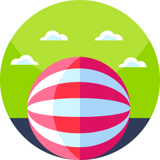 piłka plażowa Detailed Flat Circular Flat ikona