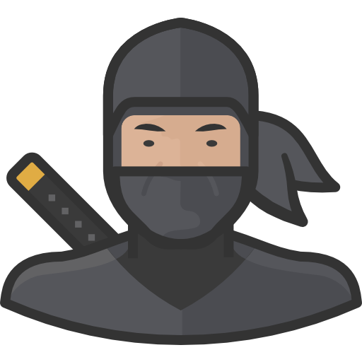 ninja sketchandbuild Lineal Color icoon