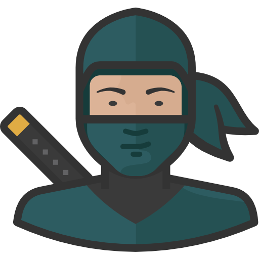 ninja sketchandbuild Lineal Color icono