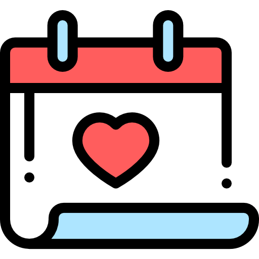 Valentines day Detailed Rounded Lineal color icon