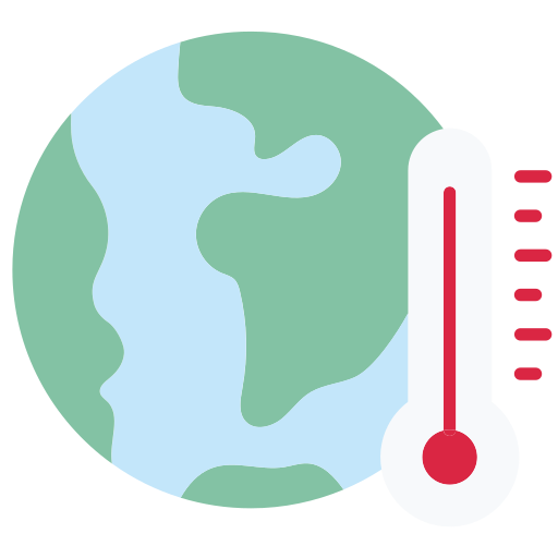 globalne ocieplenie Generic color fill ikona