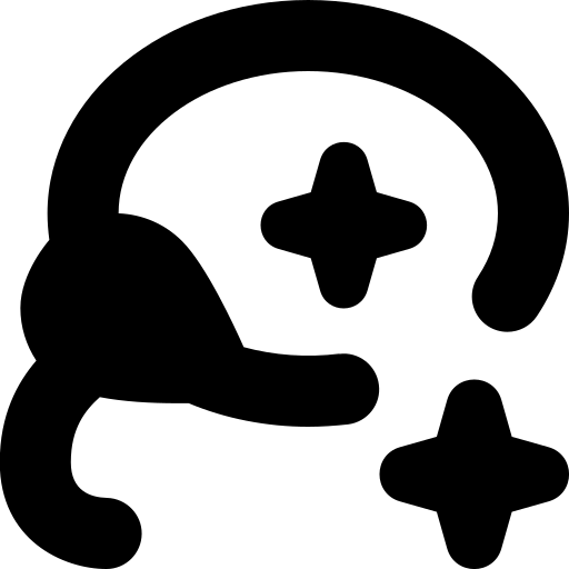 올가미 반짝임 Generic black outline icon