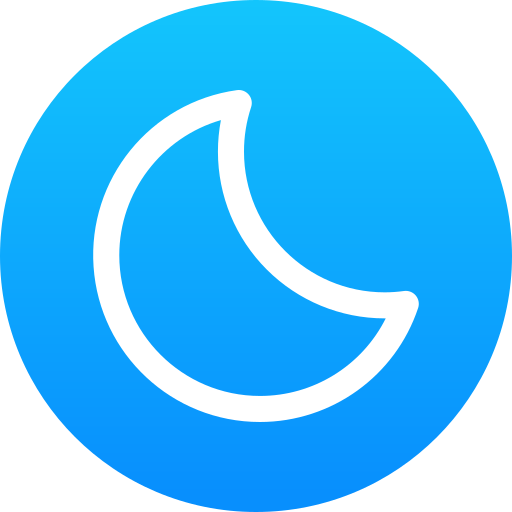 luna Generic gradient fill icono