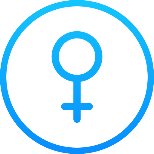 Female Generic gradient outline icon