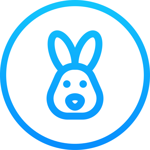 Rabbit Generic gradient outline icon