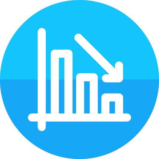 Bar chart Generic color fill icon