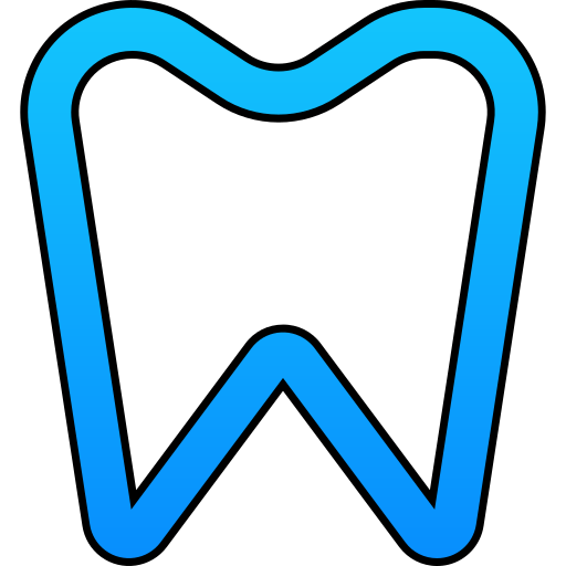 이빨 Generic gradient lineal-color icon