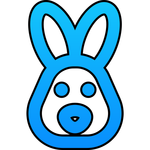 Rabbit Generic gradient lineal-color icon