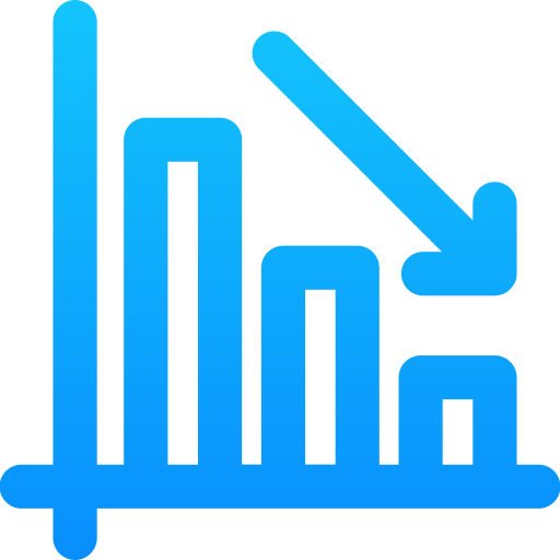 Bar chart Generic gradient outline icon
