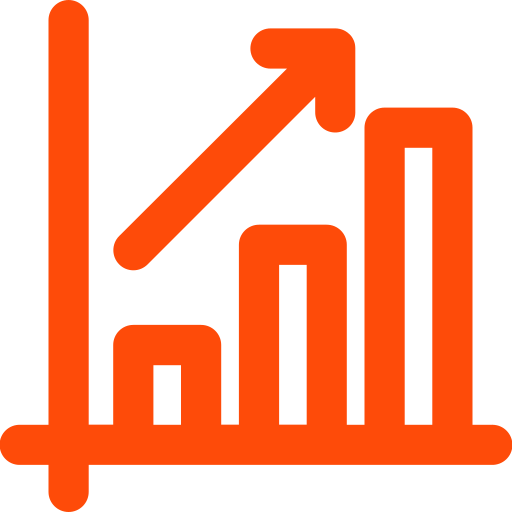 gráfico de barras Generic color outline Ícone