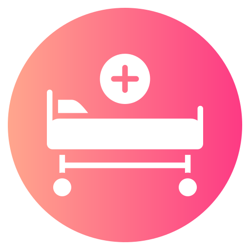 cama de hospital Generic gradient fill icono