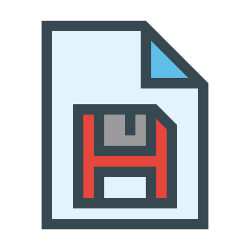 disquete Generic color lineal-color icono
