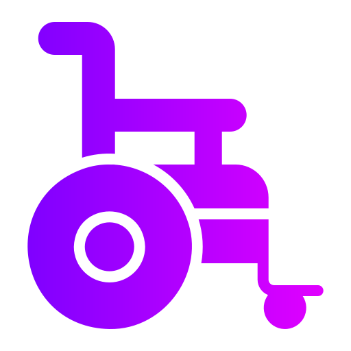 rolstoel Generic gradient fill icoon