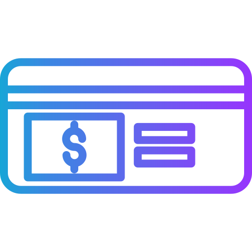 クレジットカード Generic gradient outline icon