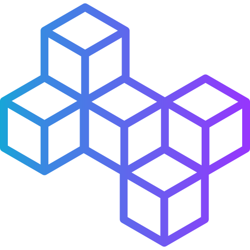 Blockchain Generic gradient outline icon