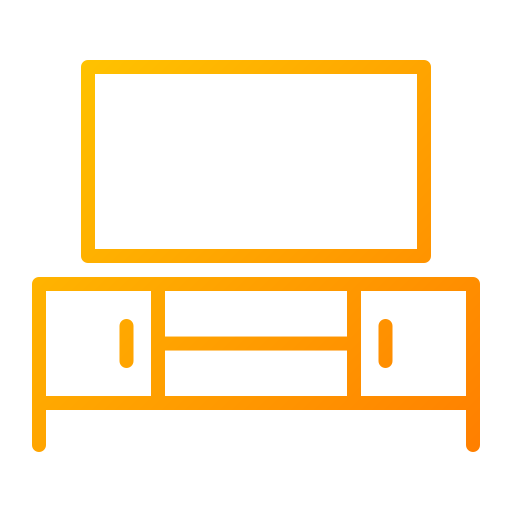 Tv table Generic gradient outline icon
