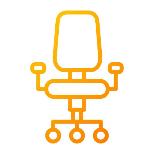 krzesło biurowe Generic gradient outline ikona