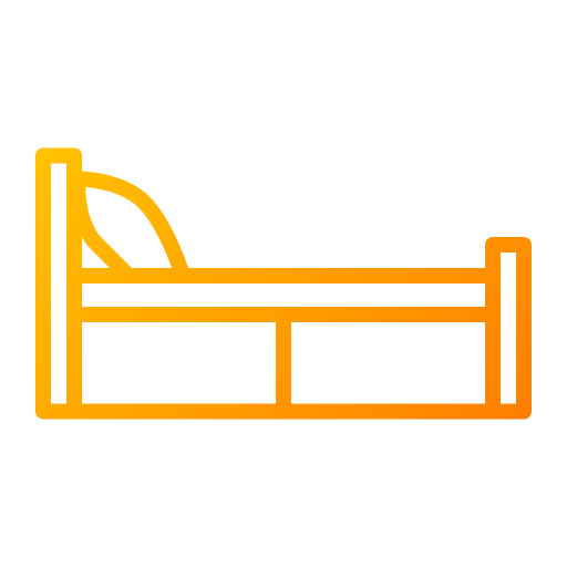 Single bed Generic gradient outline icon
